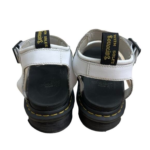 Dr. Martens Platform Sandals Blaire Hydro White Strappy Buckle Women’s Size 5 - Picture 3 of 8
